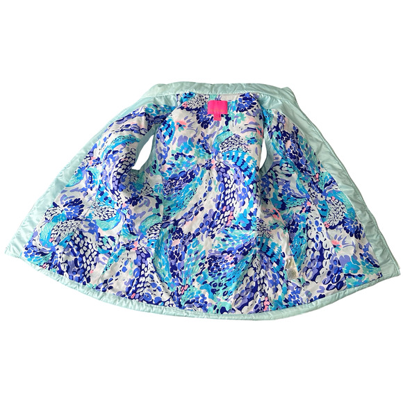 Lilly Pulitzer Puffer Vest Women’s Small Whisper Blue Pockets Full Zip Front - Picture 5 of 9